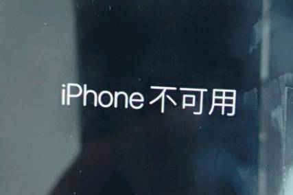 平南苹果服务网点分享锁屏界面显示“iPhone 不可用”如何解决 